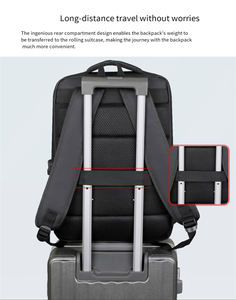 Sac d'école Oxford quotidien Sac à dos portable pour étudiant de 15.6 pouces pour les lycéens et les enseignants avec connecteur USB - Product Image 4