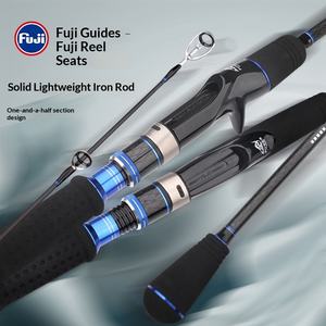 Caña de Pescar Premium de Fibra de Carbono FUJI de 5 Piezas, Ligera, para Pesca en Alta Mar, Spinning, Jigging, Agua Salada - Product Image 5