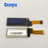 0.91 inç 128x32 nokta beyaz renk küçük oled ekran şeffaf lcd ekran spi 15 pin fpc esnek