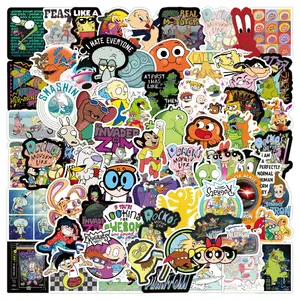 100Pcs Classic 90er Jahre Cartoon Graffiti Aufkleber Etikett für Jungen Wand Schule Notebook Dekoration Cartoon TV Charakter Aufkleber