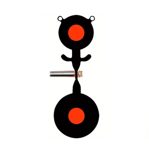 HeavyDuty Dual Round Metal Marker Plate with AutoReset for Outdoor Position Marking Thick Steel Alloy Target - Product Image 1