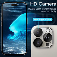 Haute qualité HD clair couverture complète couvercle d'objectif 3D 9H caméra lentille protecteur d'écran ensemble pour Iphone 16 14 15 13 Pro Max Plus