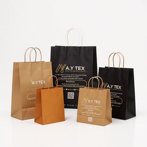 Bolsas de Papel Kraft Negras y Marrones Personalizadas para Pizza, Sushi y Ensaladas - Asas Retorcidas Reciclables al por Mayor - Product Image 2
