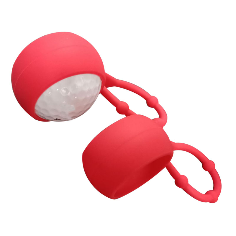 Light weight golf ball protective case Soft Silicone Straps Colorful Bag Golf Ball Cover Holder