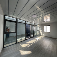 Portable modulaire préfabriqué petite maison mobile prêt à l'emploi 20 pieds pas cher moderne paquet plat préfabriqué conteneur maisons cabine à vendre