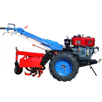 Tracteur à roues 2WD de 15 chevaux, mini-tracteur avec moteur Changfa, transmission par engrenages, pour l'agriculture et la tonte de l'herbe, idéal pour les débutants