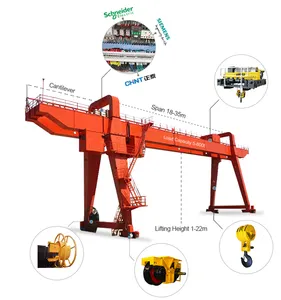 Guindaste de pórtico tipo U com viga dupla tipo MG-U da marca China Nucleon 10 toneladas 30 toneladas 50 toneladas 100 toneladas preço