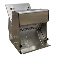 Trancheuse à pain de boulangerie commerciale réglable Machine à découper le pain électrique avec corps de peinture