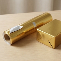Rouleau de papier laqué coloré imprimé - Feuille métallique aluminium alliage 8011 de qualité alimentaire, tempérament doux, épaisseur 0,015-0,03 mm, pour cadeaux