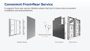GoldenAnt 户外 P8 LED 显示屏 8K 分辨率 HDR10+ IP66 防水 可定制广告屏，带 CMS 和 RDM - Product Image 5