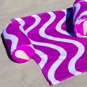 Toalla <span class=keywords><strong>de</strong></span> playa <span class=keywords><strong>de</strong></span> algodón portátil impresa personalizada estilo Tropical moderno almohada inflable plegable bolsillo con cremallera <span class=keywords><strong>novela</strong></span> sin arena - Product Image 5