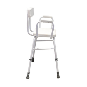 Goodstep Bar <b>Stool</b> White <b>Adjustable</b> Height For Living Room And Kitchen Use - Product Image 1