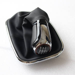 Palanca de cambios de cuero para coche, palanca de cambios ergonómica de 5 y 6 velocidades para Volkswagen Golf 4 - Product Image 2