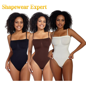 Body Moldeador Reductor Elástico Sin Mangas y Sin Espalda para Mujer con Tirantes Desmontables y Control de Abdomen - Product Image 3