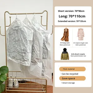 Sacchetto <span class=keywords><strong>Sottovuoto</strong></span> Appendibile <span class=keywords><strong>per</strong></span> Vestiti, Giacche, <span class=keywords><strong>Cappotti</strong></span> con Estrazione dell'Aria e Copertura Antipolvere - Product Image 6