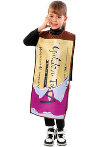 Costume d'Halloween <span class=keywords><strong>Charlie</strong></span> Chocolate Factory Golden Voucher Cosplay de scène scolaire pour enfants - Product Image 2