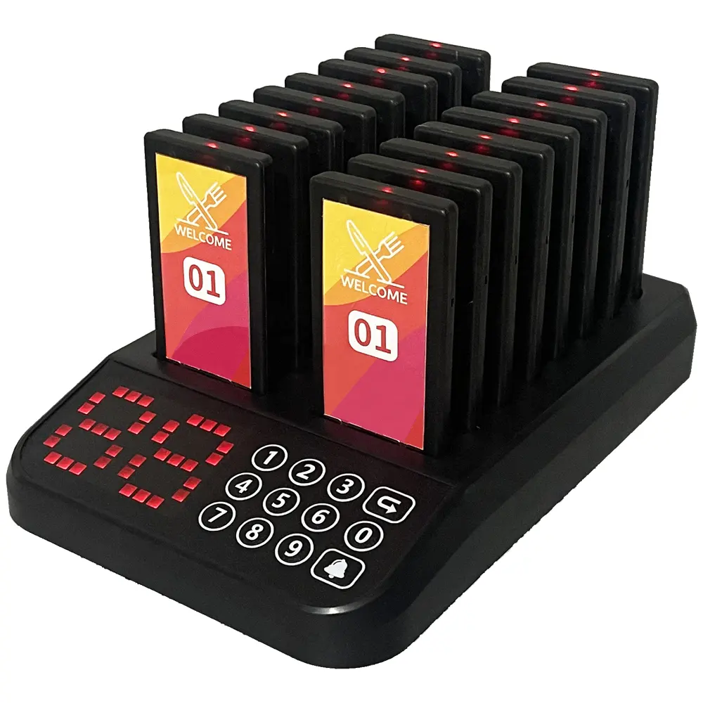 New Waterproof Calling Table Vibrating Coaster Waiter Call Restaurant Wireless Guest Pager System