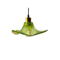 Lustre moderne ovale avec abat-jour en verre E26, économie d'énergie, hauteur réglable, finition or/blanc chaud pour l'éclairage de la maison et des restaurants