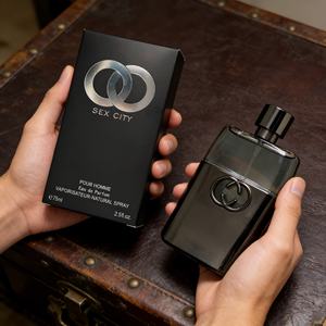 Parfum pour homme Black Love 75ml, vaporisateur, format voyage, parfum frais, épicé, boisé, longue tenue, parfum léger pour débutants - Product Image 1