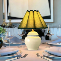 Lampe de table en céramique sans fil Warm Ins Fashion 2700K, moderne, simple, décoration de chambre à coucher, lampe de table en verre LED