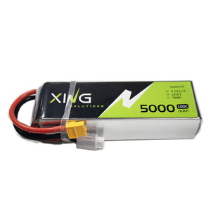 工場価格 リチウムイオンポリマー電池 高レート 100C 4S1P 14.8V 5000mAh UAV/FPVバッテリー 8248145 モデル飛行機用 - Product Image 6