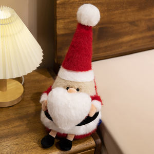 नए प्यारे संत क्लाकस क्रिसमस प्लग खिलौना स्मारिका सजावट के साथ पिप कपास भरने कस्टम आकार - Product Image 3