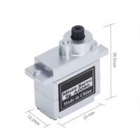 Moteur Micro Servo 9G à Couple Élevé avec Engrenages Métalliques, Kit Moteur Intelligent A0090 avec Connecteur Multi-Fils pour Robot RC, Bateau, Jouet, Bras Articulé