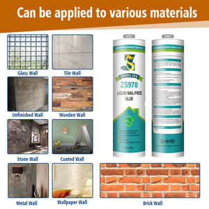 Adhésif liquide sans clou, plus besoin de <span class=keywords><strong>colle</strong></span> pour la décoration intérieure, miroir, verre, meubles, PVC, plinthes - Product Image 3