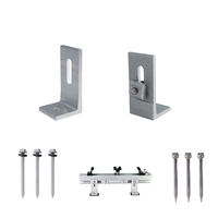 Kits de montage solaire Wanhos pour toit métallique, supports en L en aluminium pour l'installation de panneaux solaires sur toit en tôle