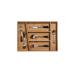 Simple Design Wooden Cutlery Holder Highest Quality Brown Color Spoon Fork Knife Cutlery Holder By Home Arts - Product Image 1