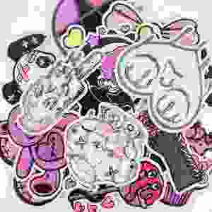 Parches Góticos Bordados Termoadhesivos de Estilo Gótico en Rosa Oscuro para Decoración Personalizada - Product Image 6