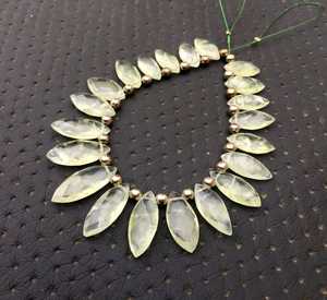 ลูกปัดอัญมณีพรีไนท์ธรรมชาติ1เส้น21ชิ้นลูกปัดมุกหินกึ่งสำเร็จรูป - Product Image 2