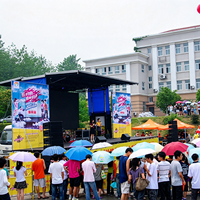 Nouveau camion-scène mobile pour roadshow, affichage LED extérieur, remorque publicitaire, diesel automatique