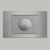 Interrupteur mural électrique gris 250V, courant maximal 16A, contrôleur de vitesse réglable pour ventilateur de plafond