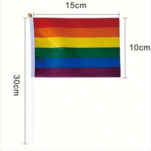 Drapeaux promotionnels en vrac - Impression personnalisée avec logo, fabrication en usine pour les campagnes et le spirit d'équipe, poignées en bois ou en plastique - Product Image 3