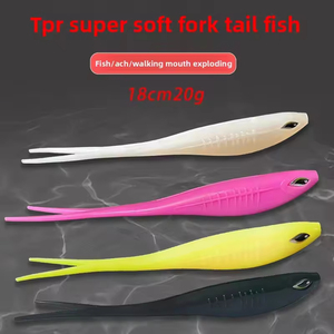 Aotuo Meilleures ventes <span class=keywords><strong>Leurre</strong></span> souple flottant <span class=keywords><strong>de</strong></span> <span class=keywords><strong>surface</strong></span> en TPR haute élasticité à queue fourchue, 18 cm 20 g, lot <span class=keywords><strong>de</strong></span> 3, <span class=keywords><strong>pour</strong></span> la pêche au bar et au culter - Product Image 4
