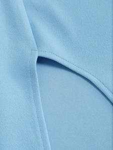 Roupas femininas Vestidos de dama de honra largas plissadas V Neck Long <span class=keywords><strong>Prom</strong></span> Dresses Cortar uma linha Vestido de festa formal - Product Image 5