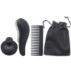 Kit spazzola per capelli in paglia di grano OEM/ODM spazzola per capelli con spazzola per capelli con borsa da donna set regalo - Product Image 6