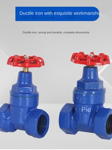 Válvula de compuerta de rosca de conexión de tornillo de asiento resistente válvula de compuerta de vástago de cobre de sellado de Metal de hierro dúctil - Product Image 3