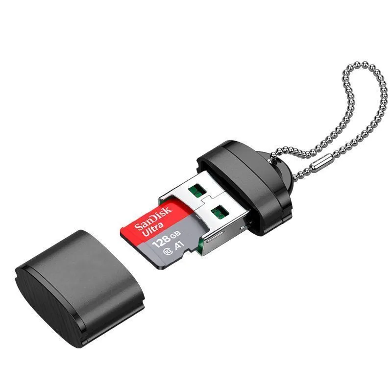 Logo OEM ad alta velocità lettori di schede di memoria USB 2.0 a Micro lettore di schede SD 2TB USB SD TF Card adattatore per accessori per Laptop