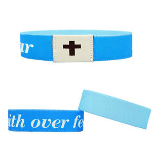 213/215/216 השראה jesus bible wristband לביש wristband מתמשכים דת צמיד אמונה רציף אלסטי 13.56mhz - Product Image 3