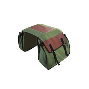 Bolsa para bicicleta de gran capacidad, resistente al agua, para bicicleta de montaña, ciclismo, uso al aire libre, negro, verde militar, rayas de cebra - Product Image 5