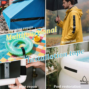 Nastro di riparazione super impermeabile da 20 cm x 100 cm per perdite d'acqua, crepe nelle tubature, superfici ruvide, sigillatura delle giunture, nastro in PET - Product Image 4