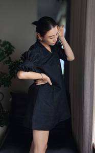 Da donna abiti <span class=keywords><strong>estivi</strong></span> da donna Maxi abito di compleanno in Jersey bianco elegante donna Boho donna Casual lunga personalizzata - Product Image 5