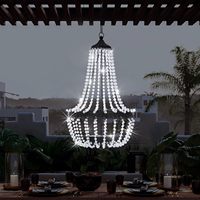 Lanterne solaire LED suspendue en cristal certifiée RoHS TSINYE, luminaire extérieur en métal, décoration de jardin, lumière blanc chaud