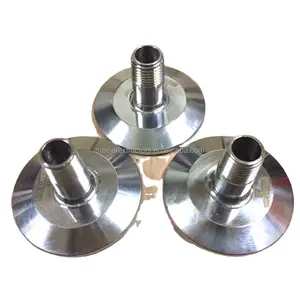 תלת מהדק שטוח סוף כובע 4 "עם 1/4" npt נמל להשתמש עבור סגור לולאה Extractor