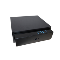 Coffre-fort numérique intelligent tout acier avec serrure intelligente, empreinte digitale et mot de passe, haute qualité, durable, noir, logo personnalisé, pour la maison et le bureau