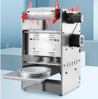 Machine de scellage automatique pour la communion, pour 4 gobelets en plastique, plateaux, boîtes repas, récipients alimentaires, bols, canettes, pots de yaourt et boissons