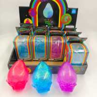 Jouets sensoriels anti-stress en gel souple transparents et colorés en forme de goutte d'eau