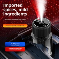 Diffuseur d'aromathérapie automatique intelligent pour voiture en verre de luxe premium, vaporisateur de parfum réglable, parfum intelligent pour voiture